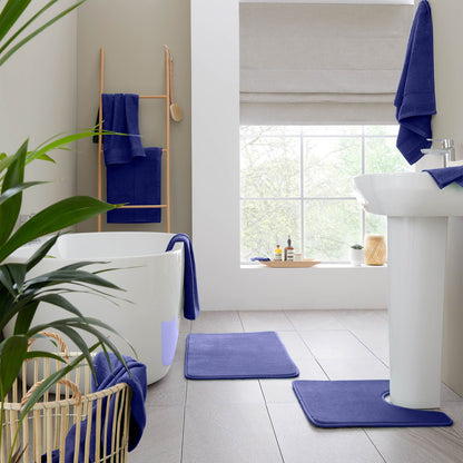 Anti-Bacterial Navy Blue Hand Towel