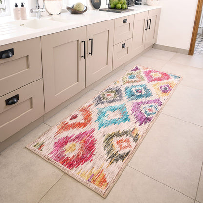 Hug Rug Eco-Washable Painted Ikat Rug