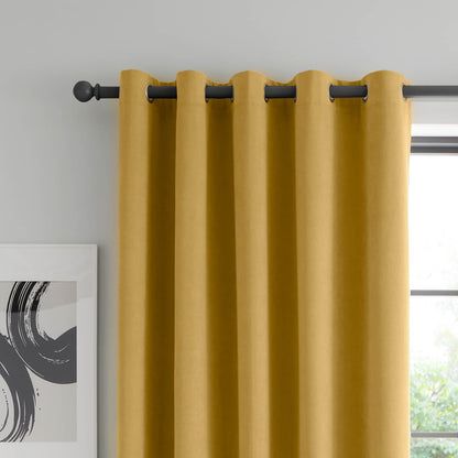 Wilson Blackout Thermal Yellow Curtains Two Panels