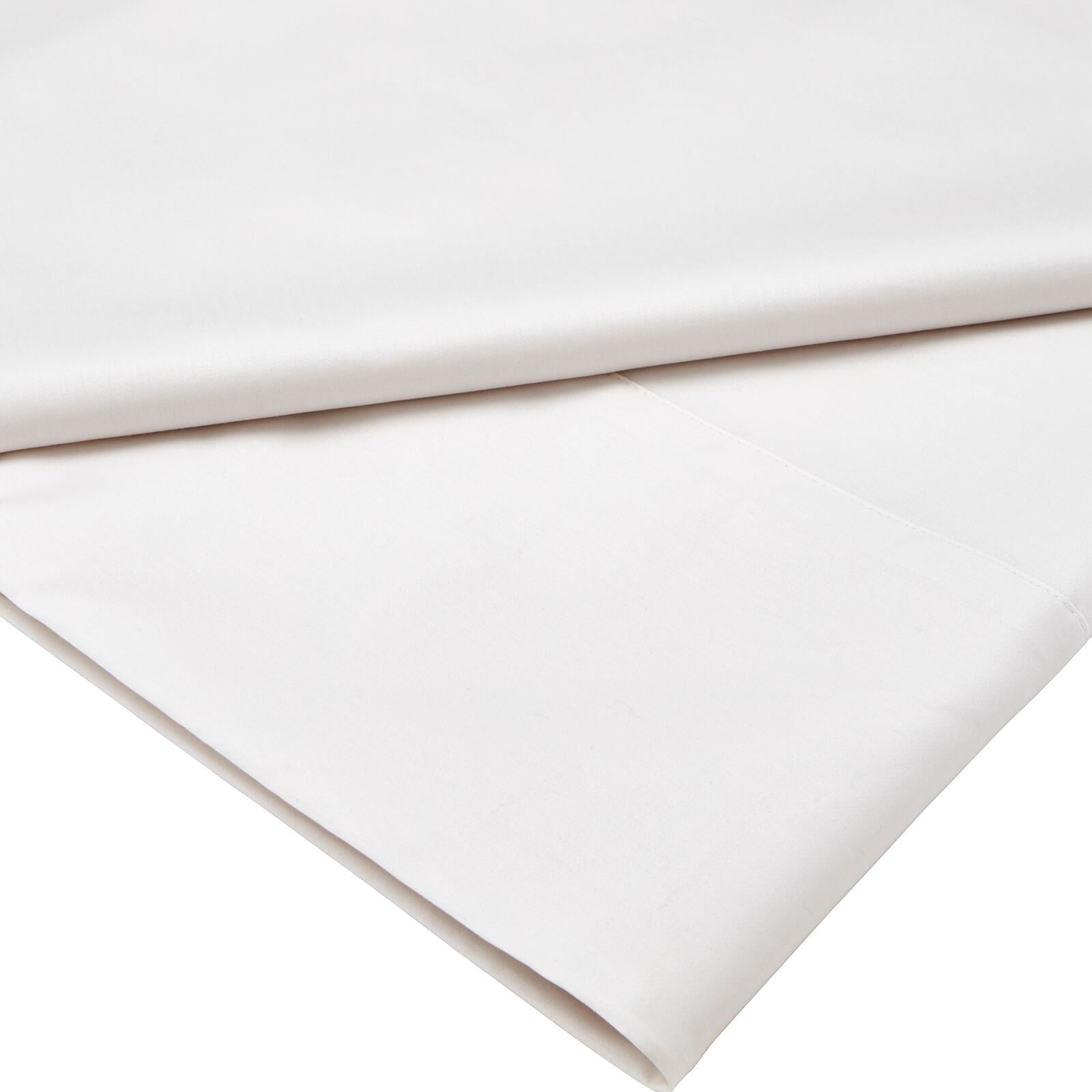 500TC Cotton Sateen Chalk Flat Sheet