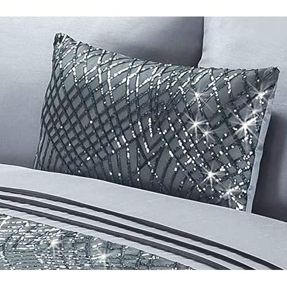 Charleston Grey Boudoir Cushion