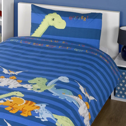 Dinosaur Blue Duvet Set