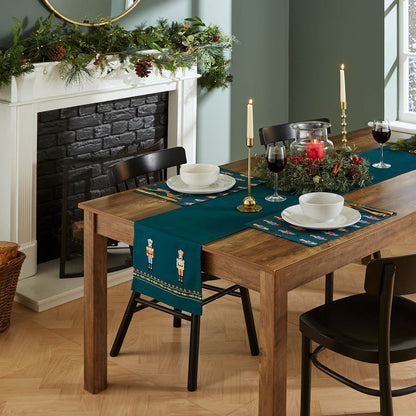 Christmas Nutcracker Green Placemat Pair 30x46 cm