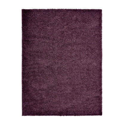 Jazz Shaggy Plum Plain Rug