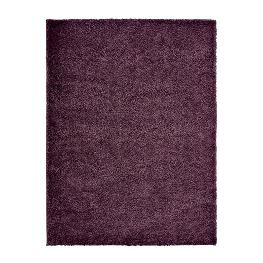 Jazz Shaggy Plum Plain Rug