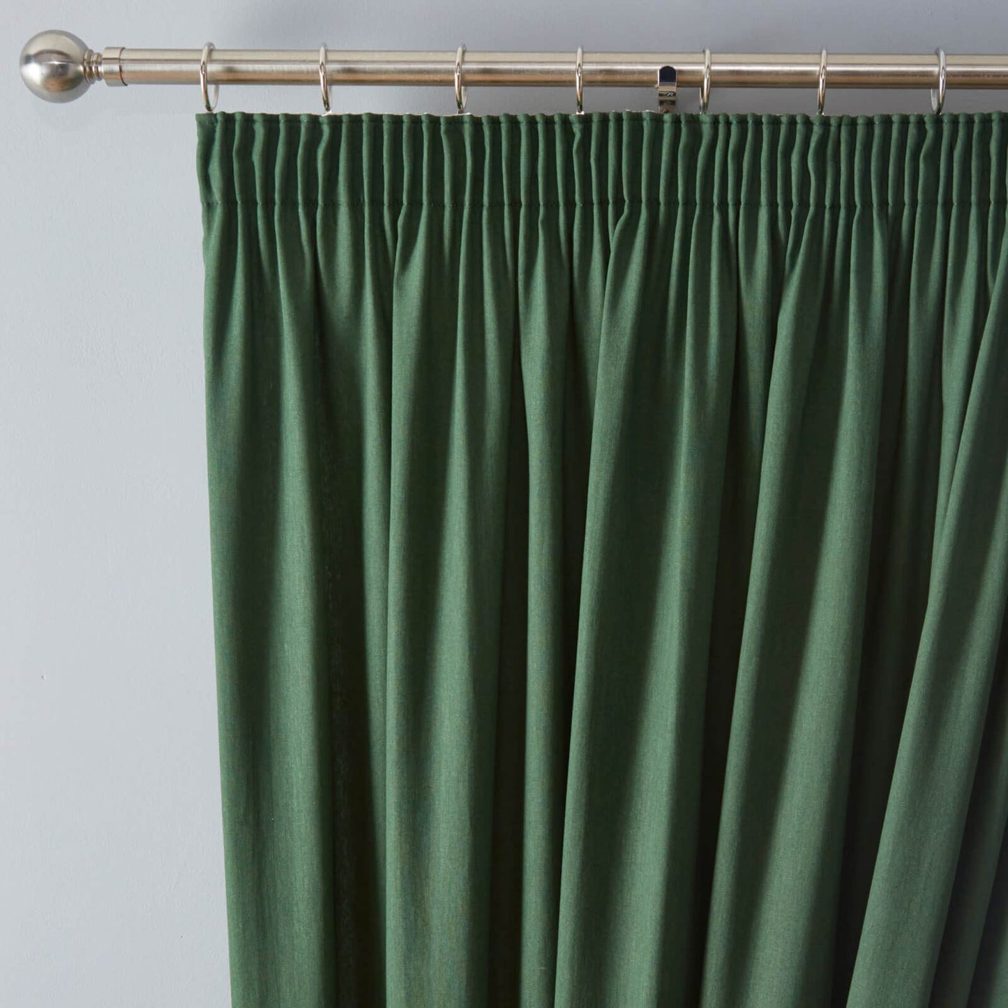Dijon Green Pencil Pleat Curtains