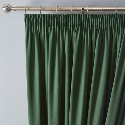 Dijon Green Pencil Pleat Curtains