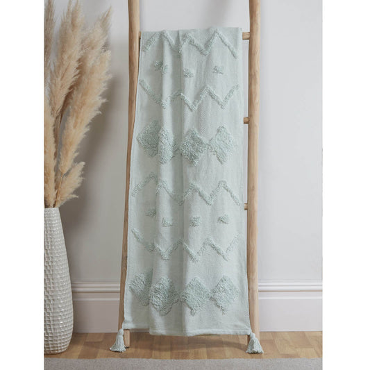 Juniper Tufted Aqua Throw