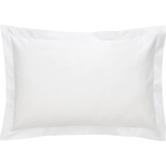 500TC Cotton Sateen Snow Tailored Pillowcase Pair