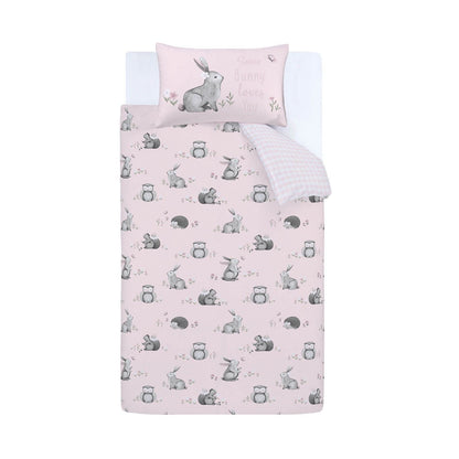 Woodland Friends Pink Duvet Set