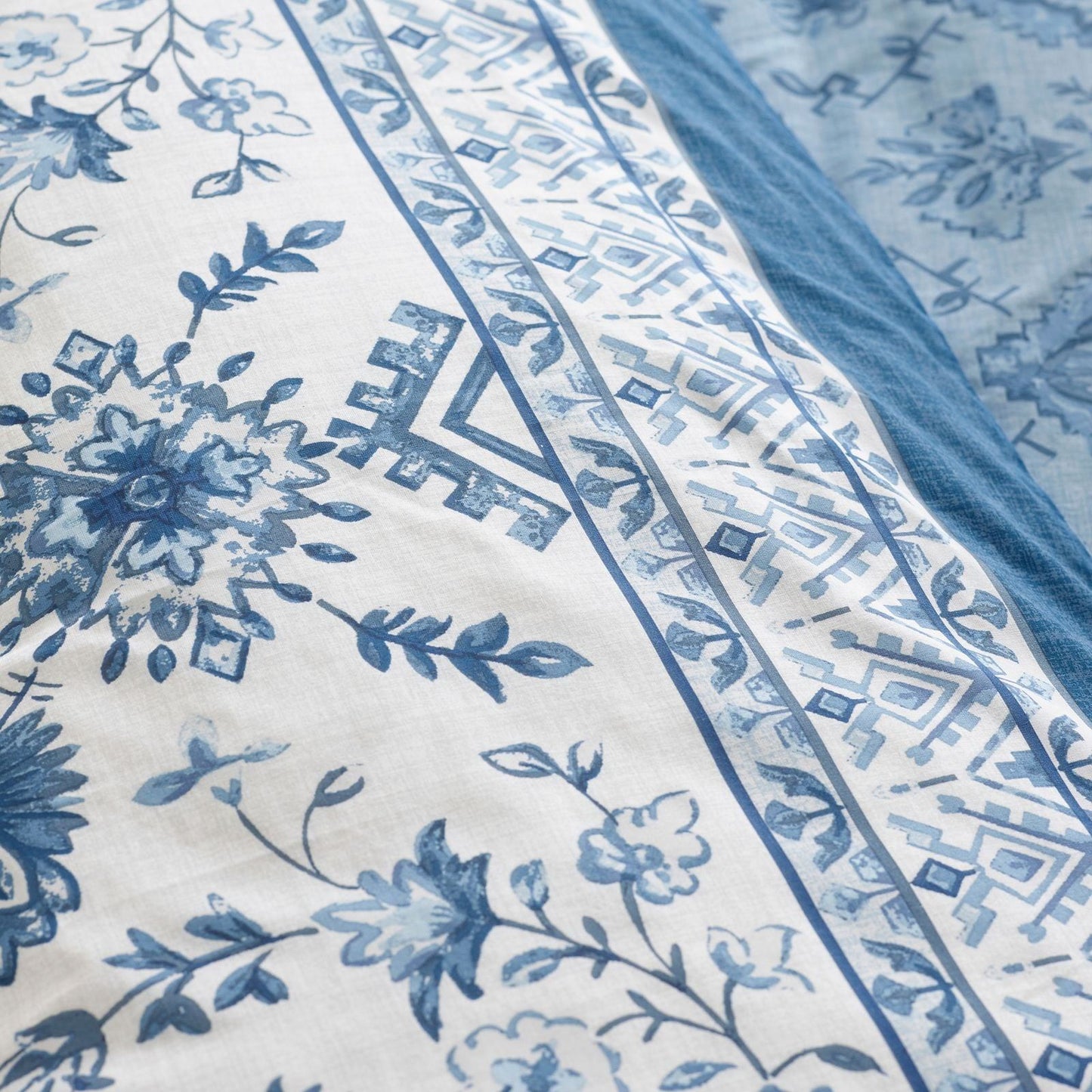 Catherine Lansfield Zoukara Blue Duvet Cover Set
