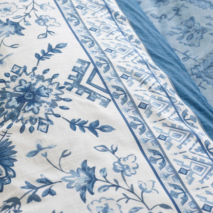 Catherine Lansfield Zoukara Blue Duvet Cover Set