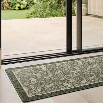 Hug Rug Eco-Washable Whimsical Woodland Green 75x220