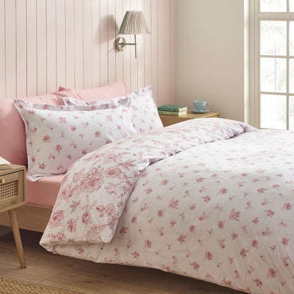 Catherine Lansfield Mirabelle Pink Duvet Cover Set