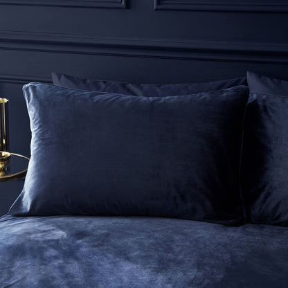 Kingsley Matt Velvet Navy Duvet Cover Set