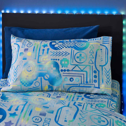 Gamer Grey Duvet Cover Set