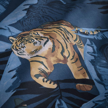 Tiger Blue Duvet Cover Set With Pillow Case