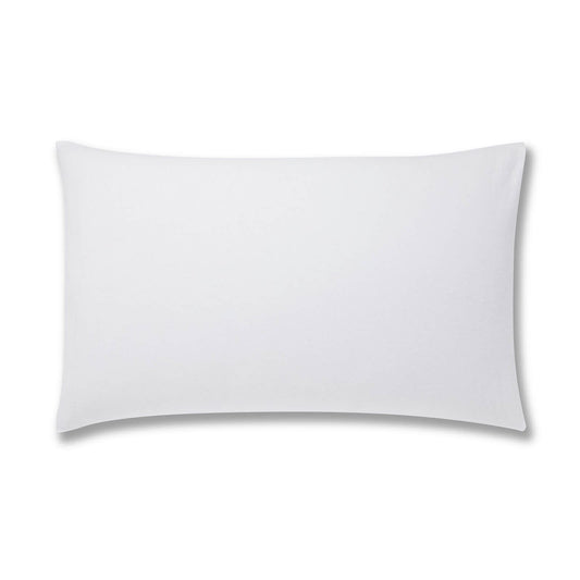 Brushed Cotton White Housewife Pillowcase Pair