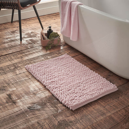 Aspen Bobble Pink Bath Mat - 50x80 cm