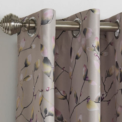 Blossom Bud Pink Eyelet Curtains