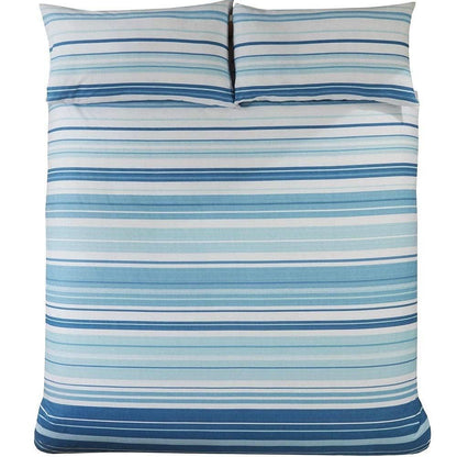 Stratford Stripe Blue Duvet Set