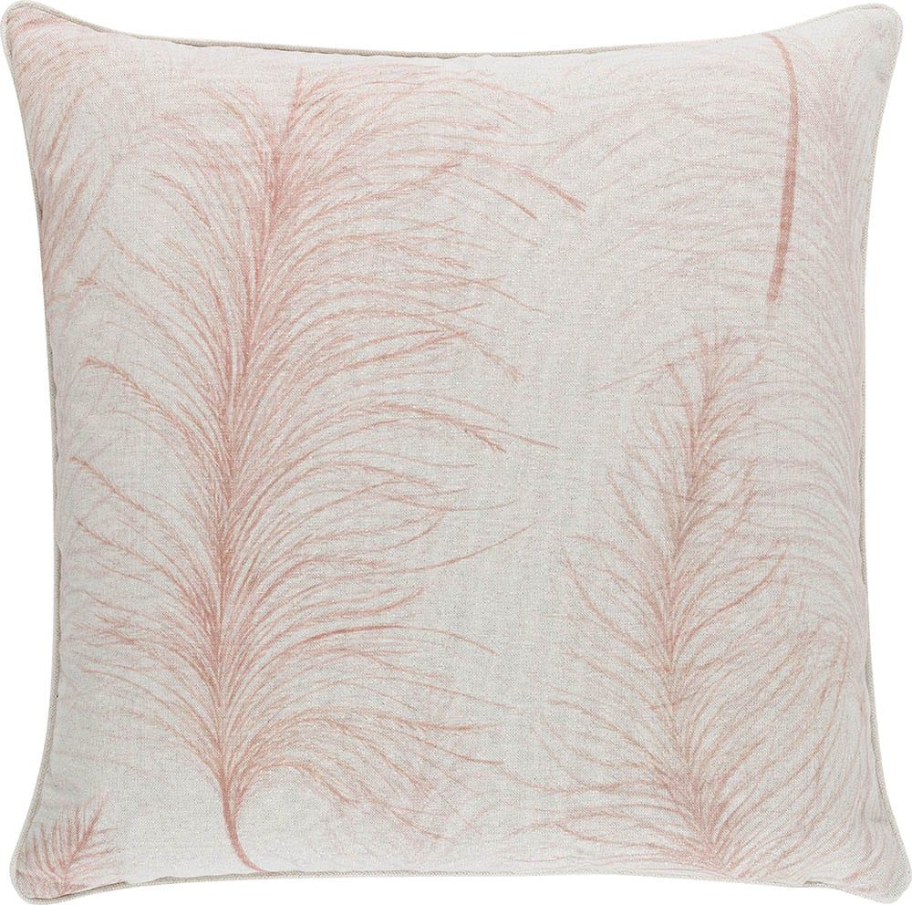 Pampas Leaf Blush Filled Cushion