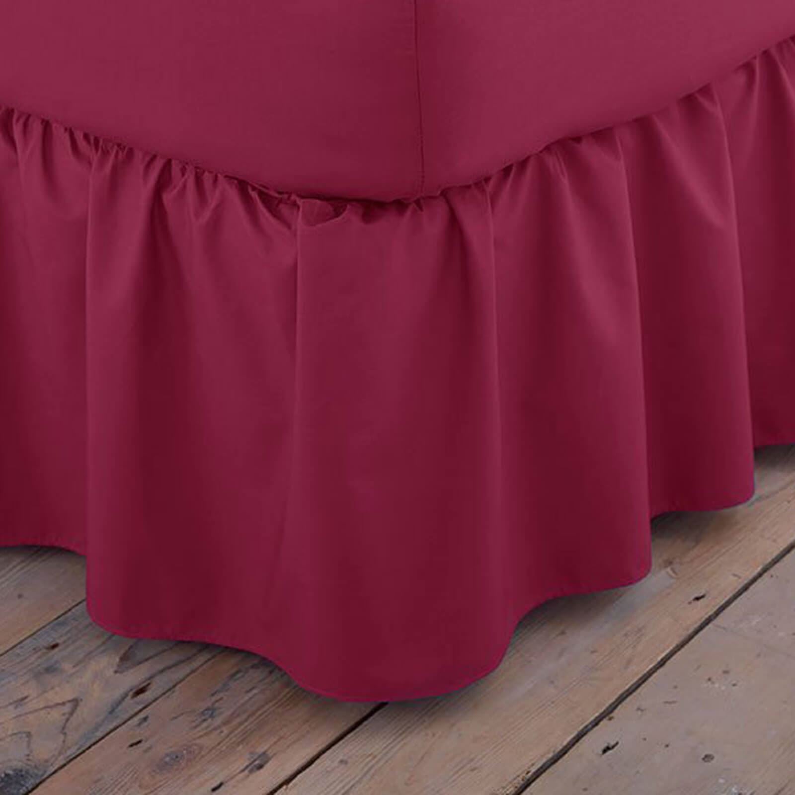 Poetry Burgundy Platform Valance