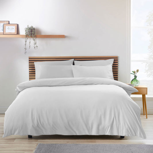 So Soft Easy Iron White Duvet Cover Set