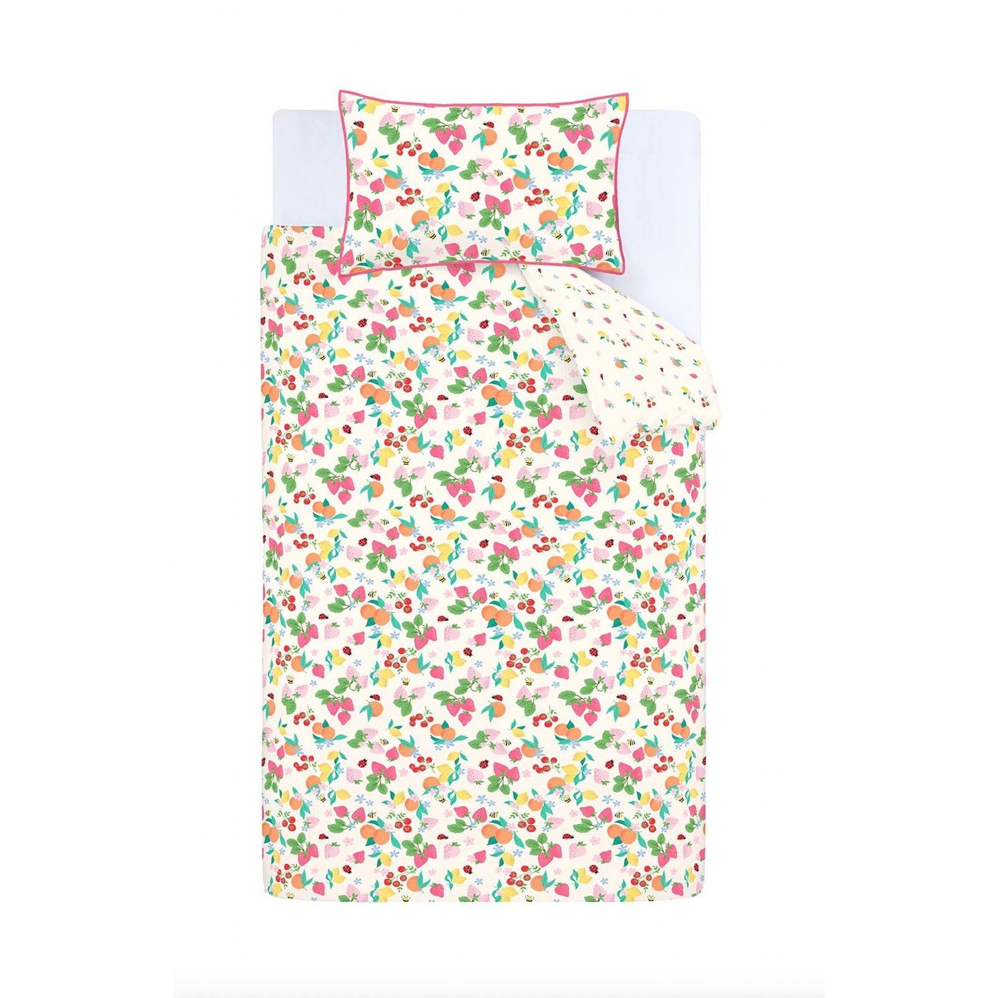Catherine Lansfield Fruity Friends Bright Duvet Cover Set