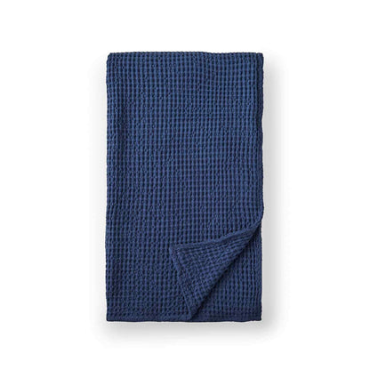 Jaipur Chunky Waffle Navy Blue Blanket Throw