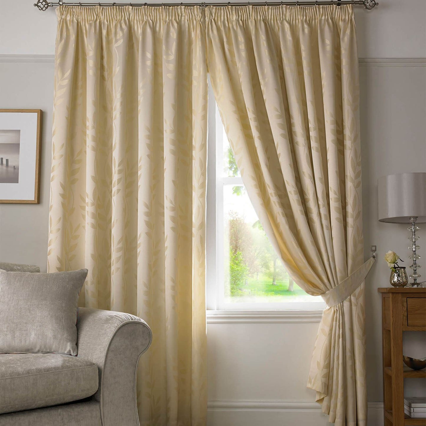 Tivoli Cream Pencil Pleat Curtains