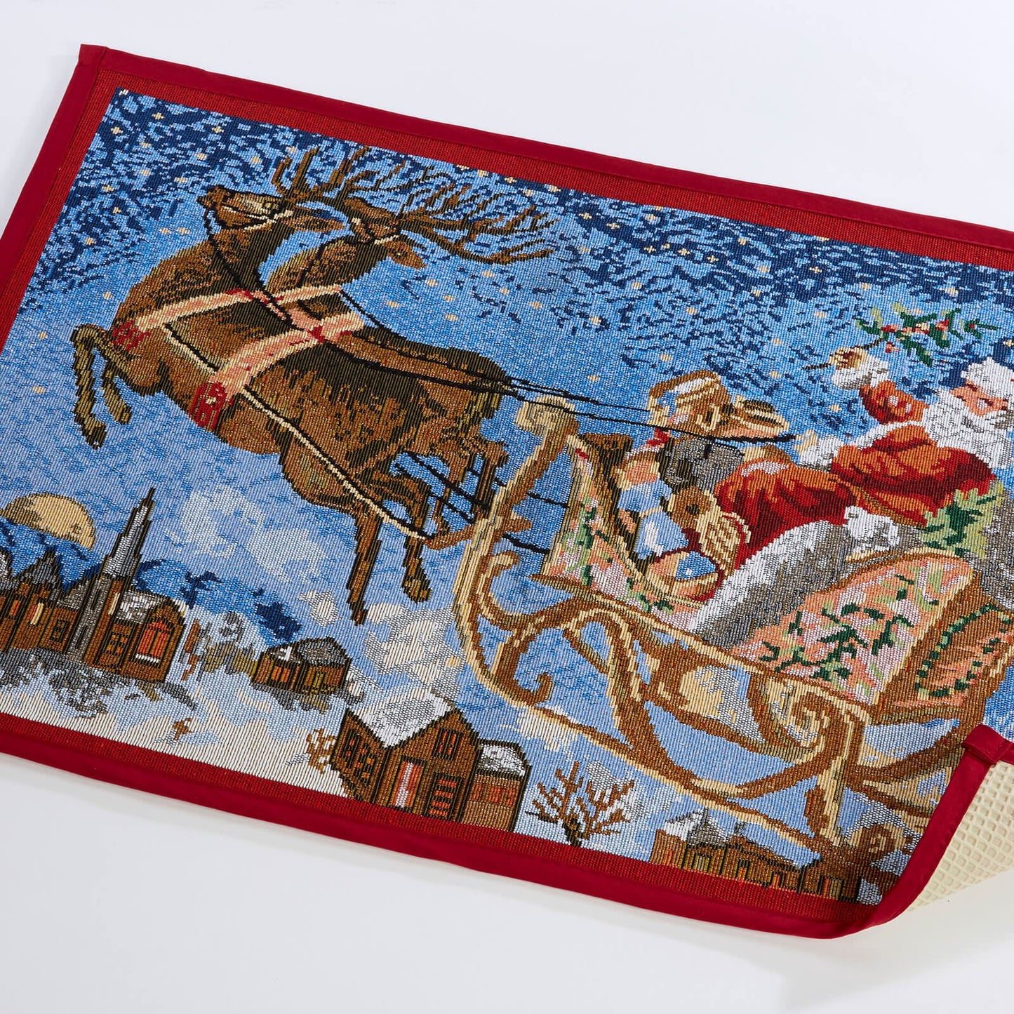 Santa Sleigh Multi Christmas Doormat