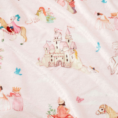 Belle & Boo Fairytale Pink Blanket Throw - 150x200cm