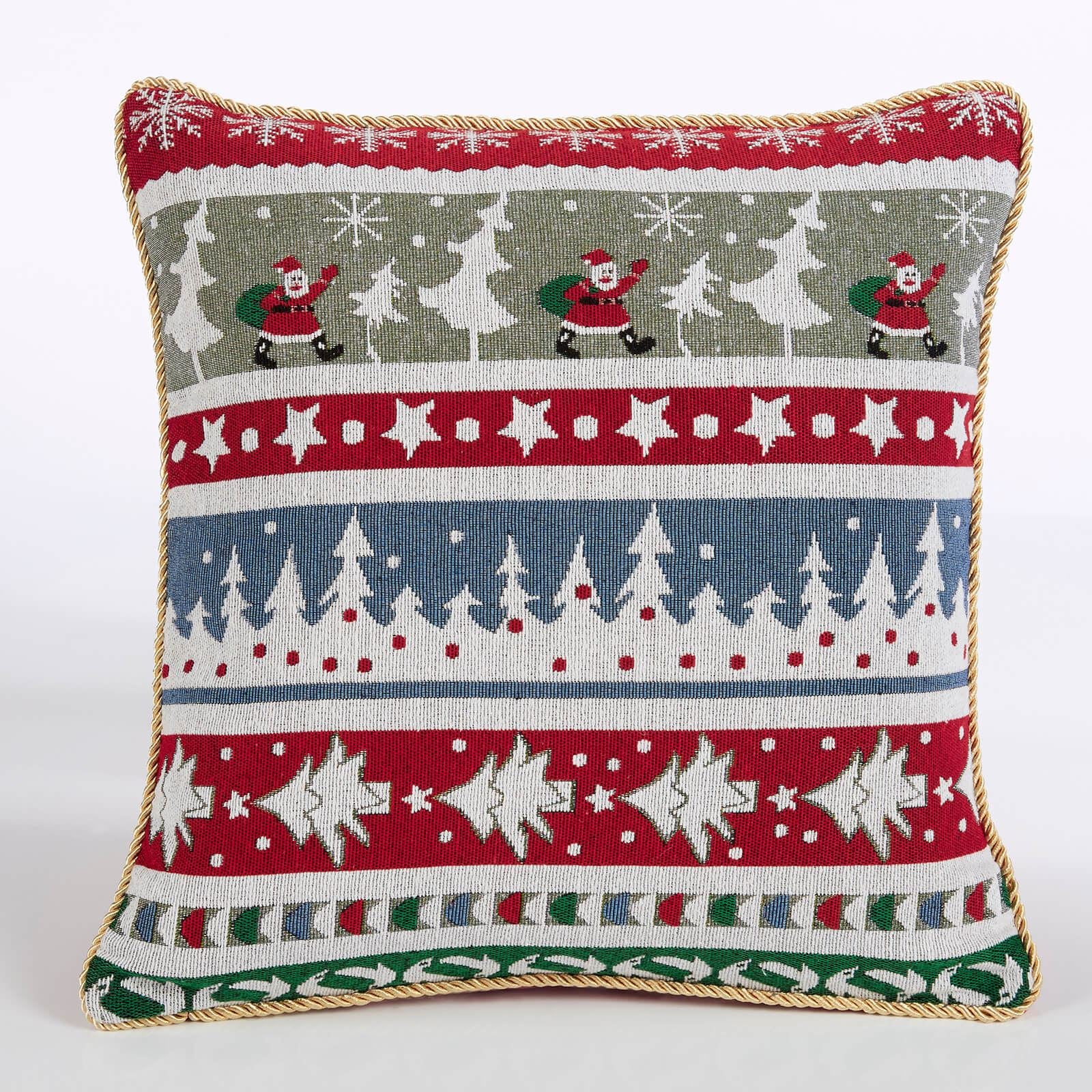 Santa Stripe Multi Cushion Cover