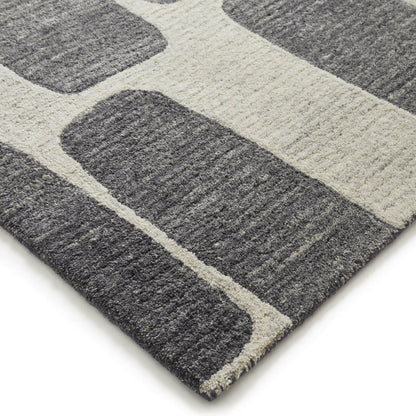 Vista Retro Modern Cream Rug