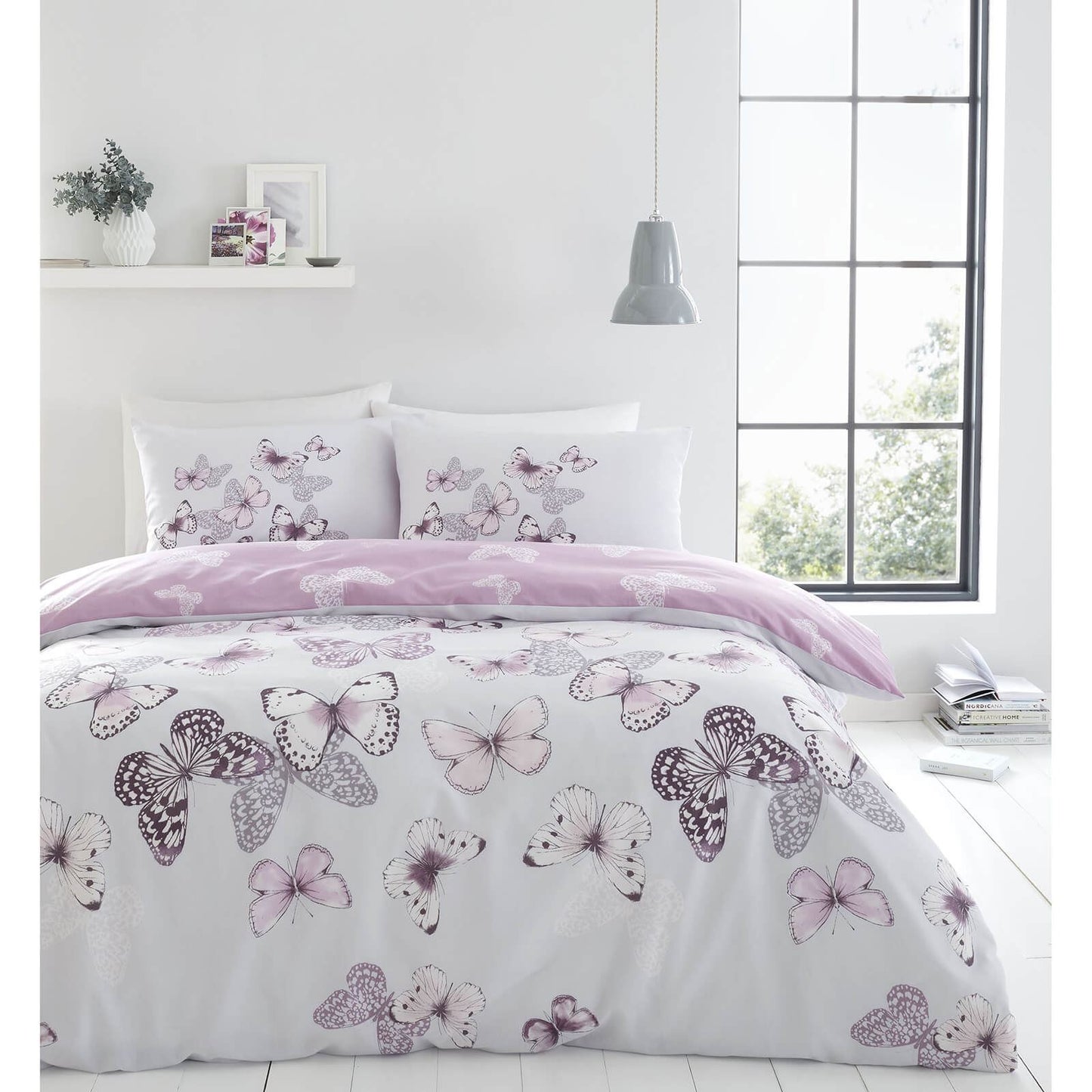 Scatter Butterfly Heather Duvet Set