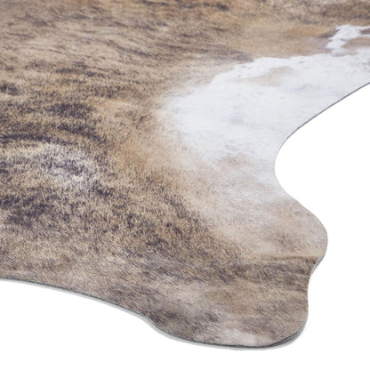 Faux Cow Print Brown/White Shaggy Rug