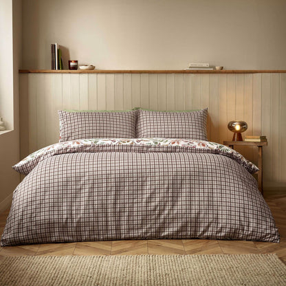 Catherine Lansfield Woodland Stag Reversible Bedding Duvet Cover Set Cream