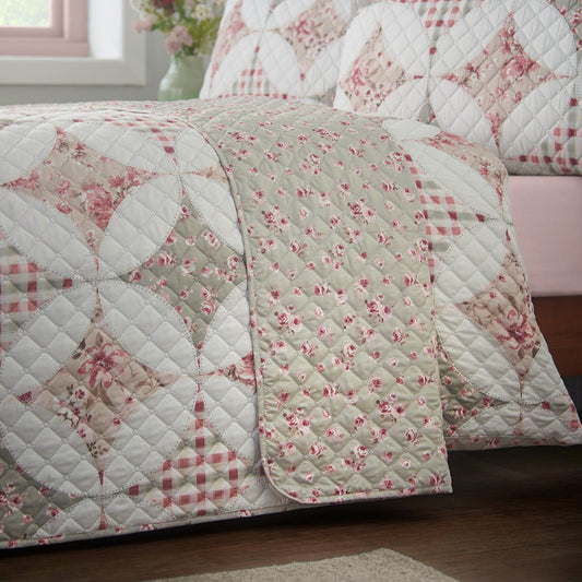 catherine-lansfield-pinsonic-patchwork-quilted-bedspread-green