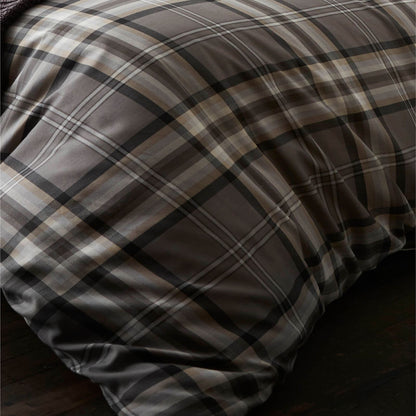 Kelso Tartan Charcoal Duvet Set