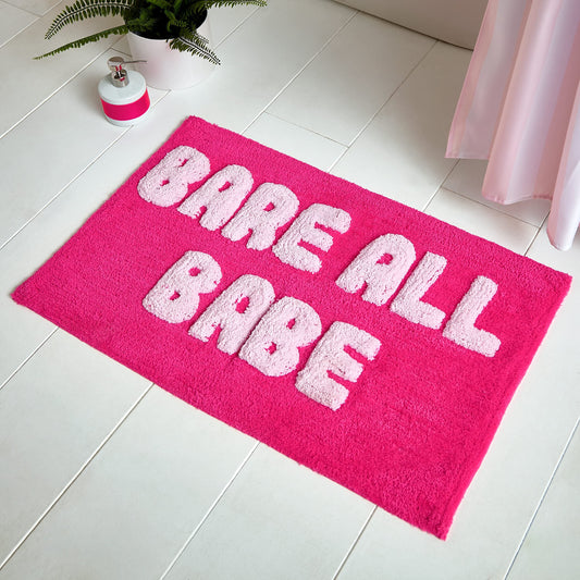 Sassy B Bare It All Babe Pink Bath Mat