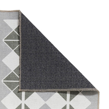 Victoria H1184 Grey/Green Washable Rug