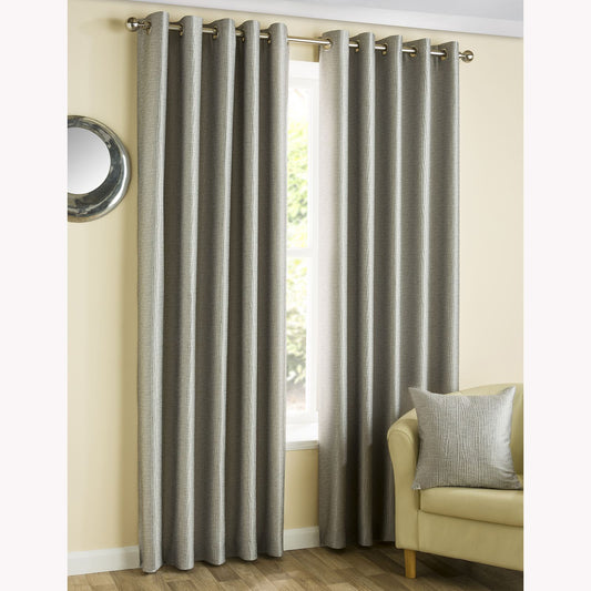 Ziggi Graphite Eyelet Curtains