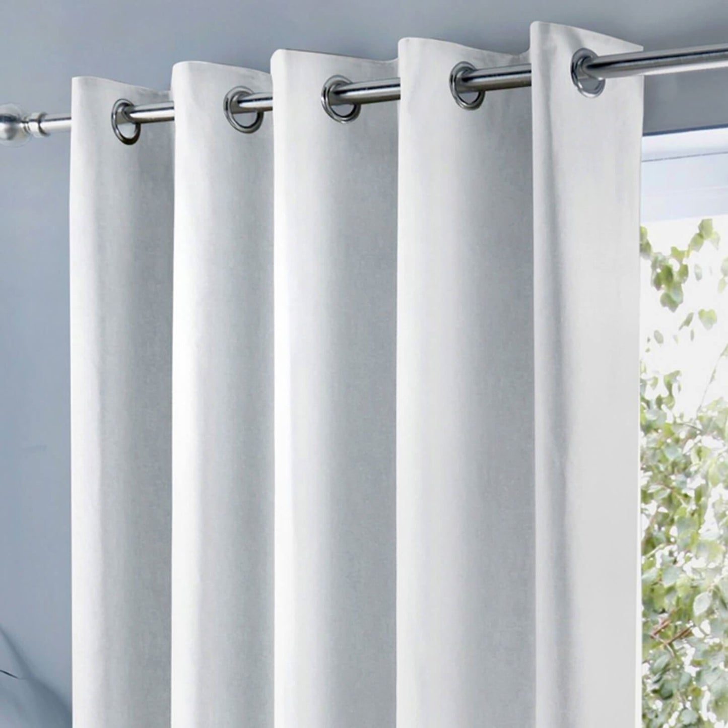 Sorbonne White Eyelet Curtains