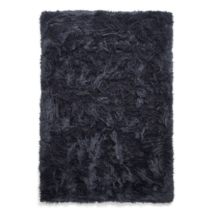 Polar Plush Navy Soft Shaggy Rug
