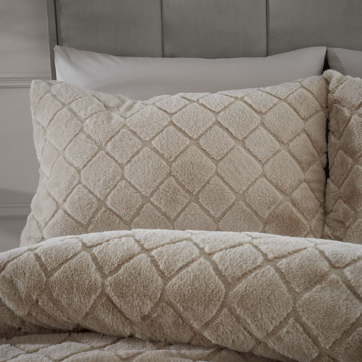 Cosy Diamond Natural Duvet Set