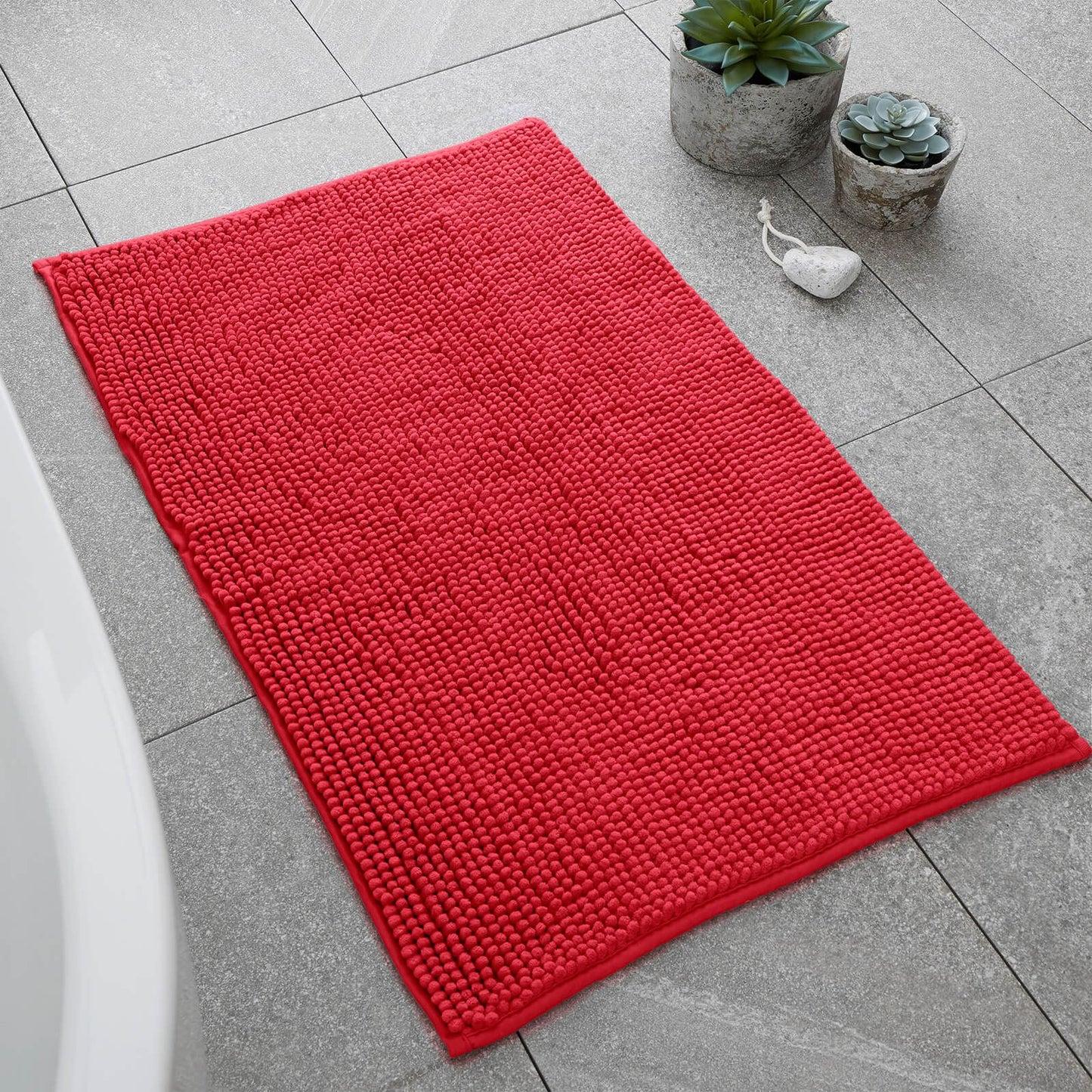 Bobble 50x80cm Bath Mat Red