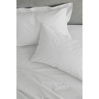 Easy Iron Percale White Fitted Sheet