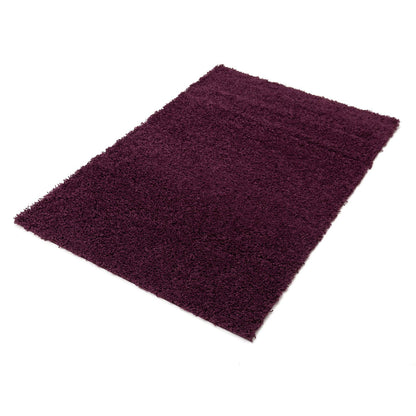 Jazz Shaggy Plum Plain Rug