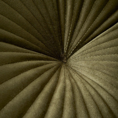 Round Cushion Soft Touch 40x40cm Cushion Olive Green